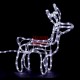 LED 3D šviečiantis Elnias su rogėmis S | Kalėdinė dekoracija