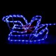 LED 3D šviečiantis Elnias su rogėmis M | Kalėdinė dekoracija