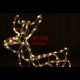 LED 3D šviečiantis Elnias su rogėmis M | Kalėdinė dekoracija