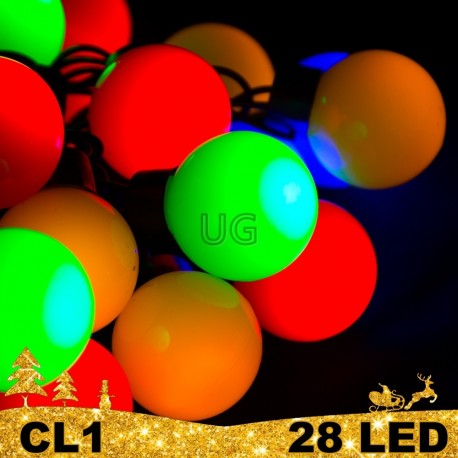 28 LED girlianda burbulai BULK CL1