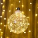 Kalėdinė 50 LED dekoracija šviečiantis rutulys 15 cm