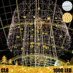 1000 LED girlianda užuolaida-krioklys PRO PLIUS ST 2x5m CL8