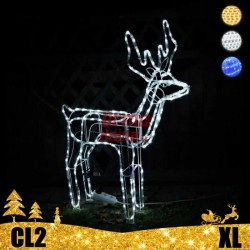 LED dekoracija 3D šviečiantis elnias XL CL2