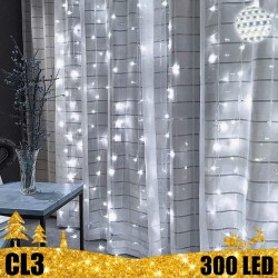 300 LED girlianda Užuolaida - Krioklys CL3