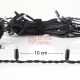 100 LED profesionali lauko girlianda varvekliai Brosberg Prolight CL8 Flash, juodas laidas