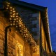 300 LED profesionali lauko girlianda varvekliai Brosberg Prolight CL8 Flash, juodas laidas